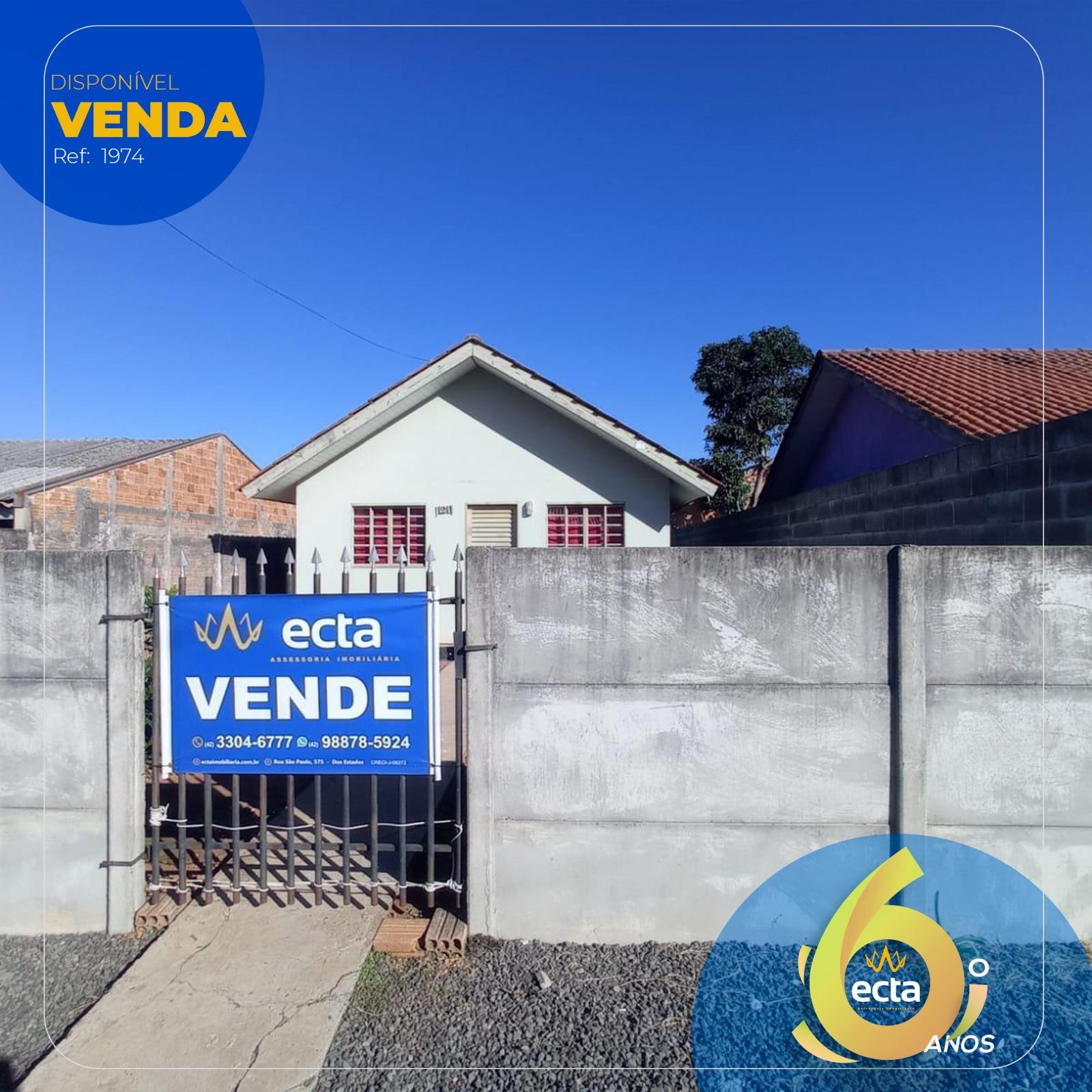 Casa com 2 dormitórios à venda, Residencial 2000, GUARAPUAVA - PR