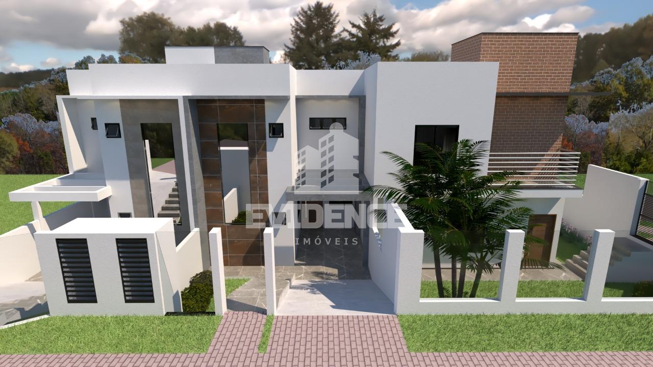 Sobrados em fase de acabamento no Bairro Fraron