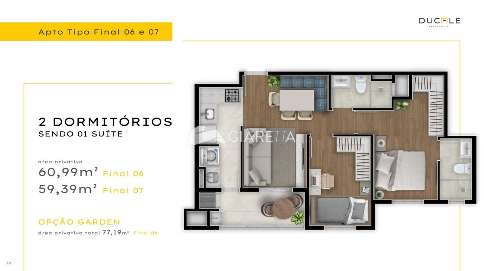 Apartamento, 1 quarto, 60 m² - Foto 1