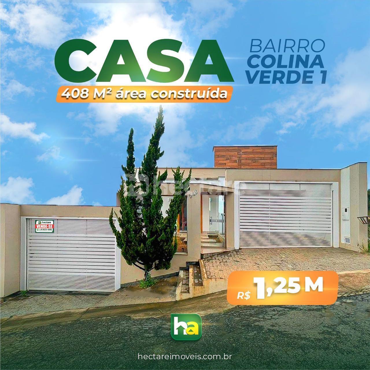 CASA DE ALTO PADRÃO - COLINA VERDE I   Casa em 3 pavimentos composta por: