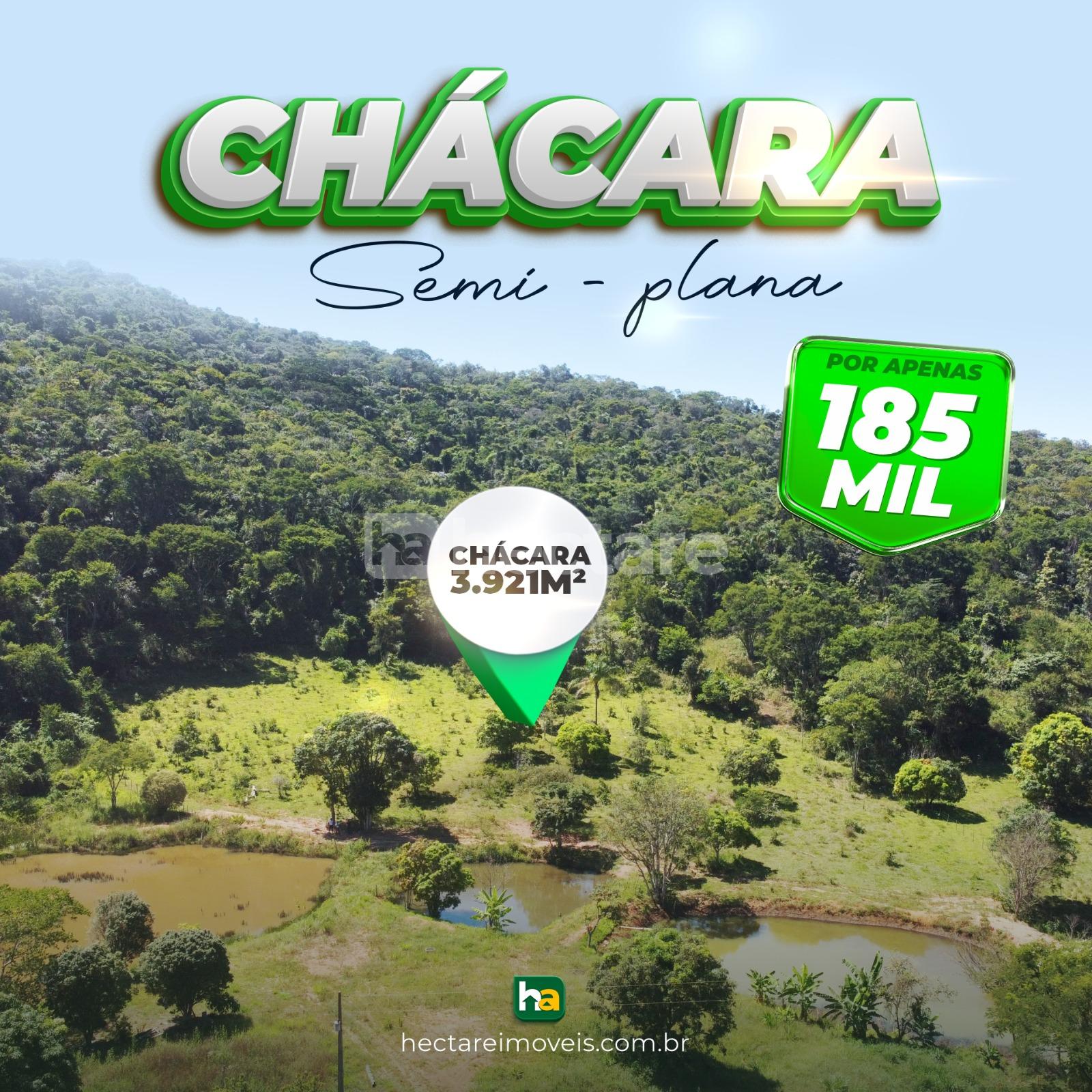 CHÁCARA SEMI-PLANA A 300M DO ASFALTO.