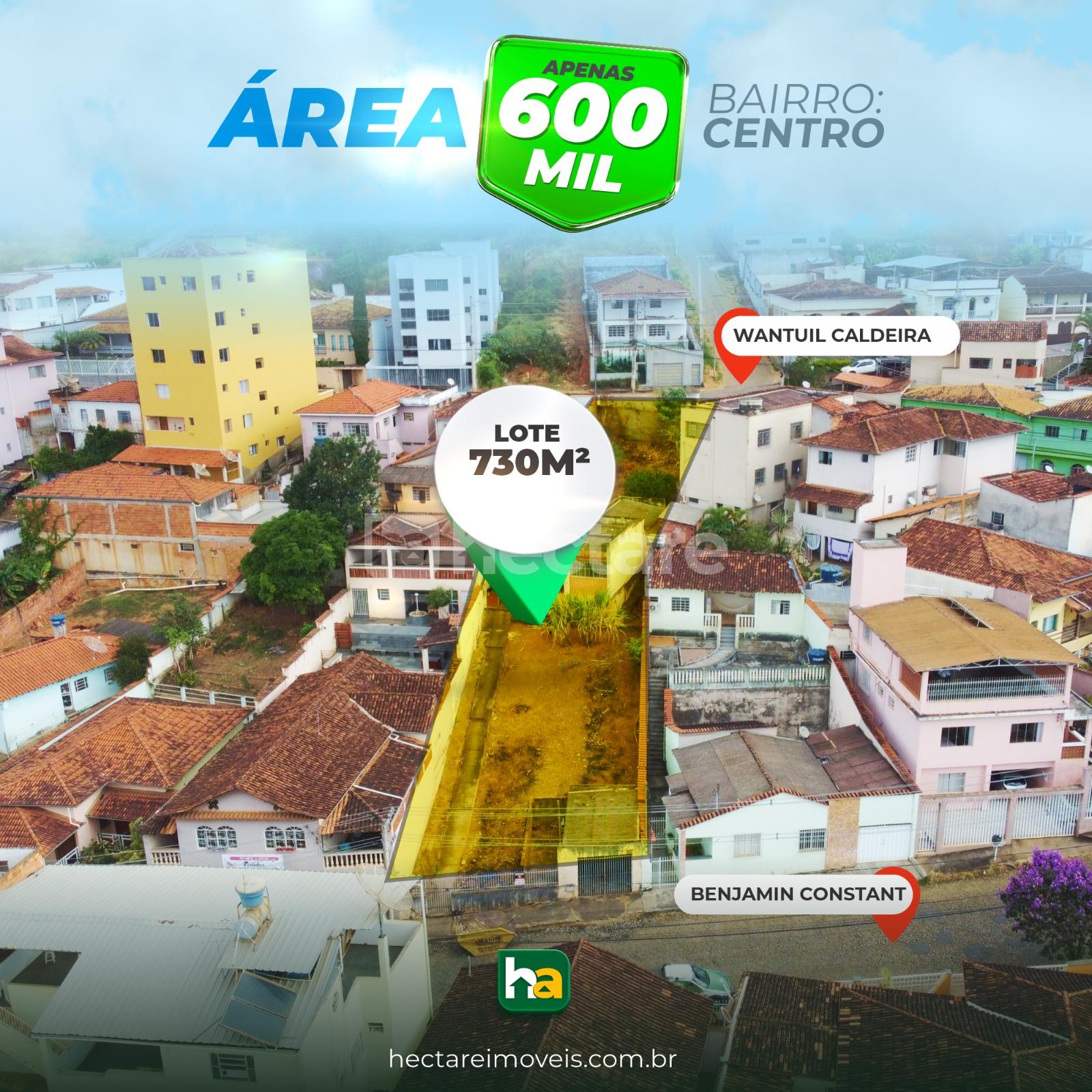 ÁREA DE 730M  NO CENTRO DE GUANHÃES