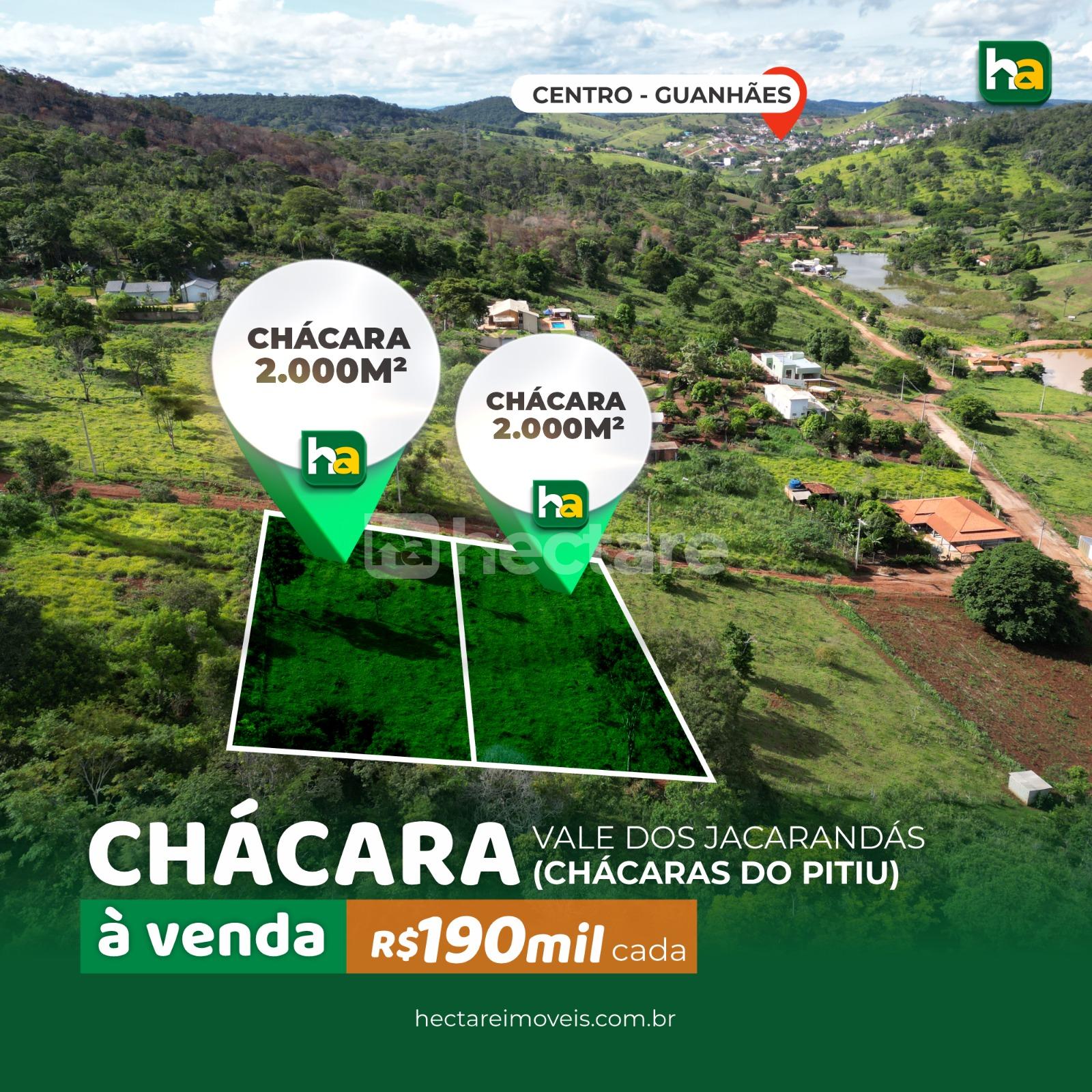 Chácara à venda, JARDINS, GUANHAES - MG