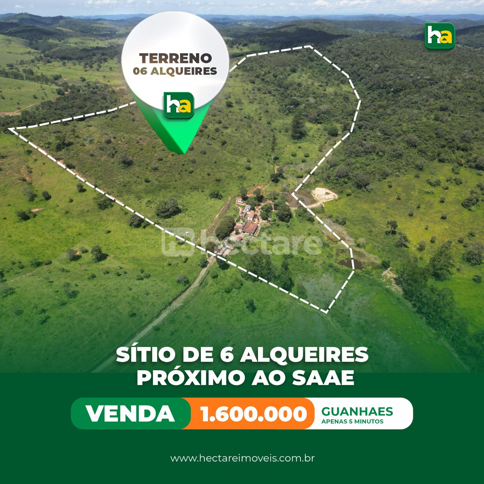 Terreno à venda, ZONA RURAL, GUANHAES - MG