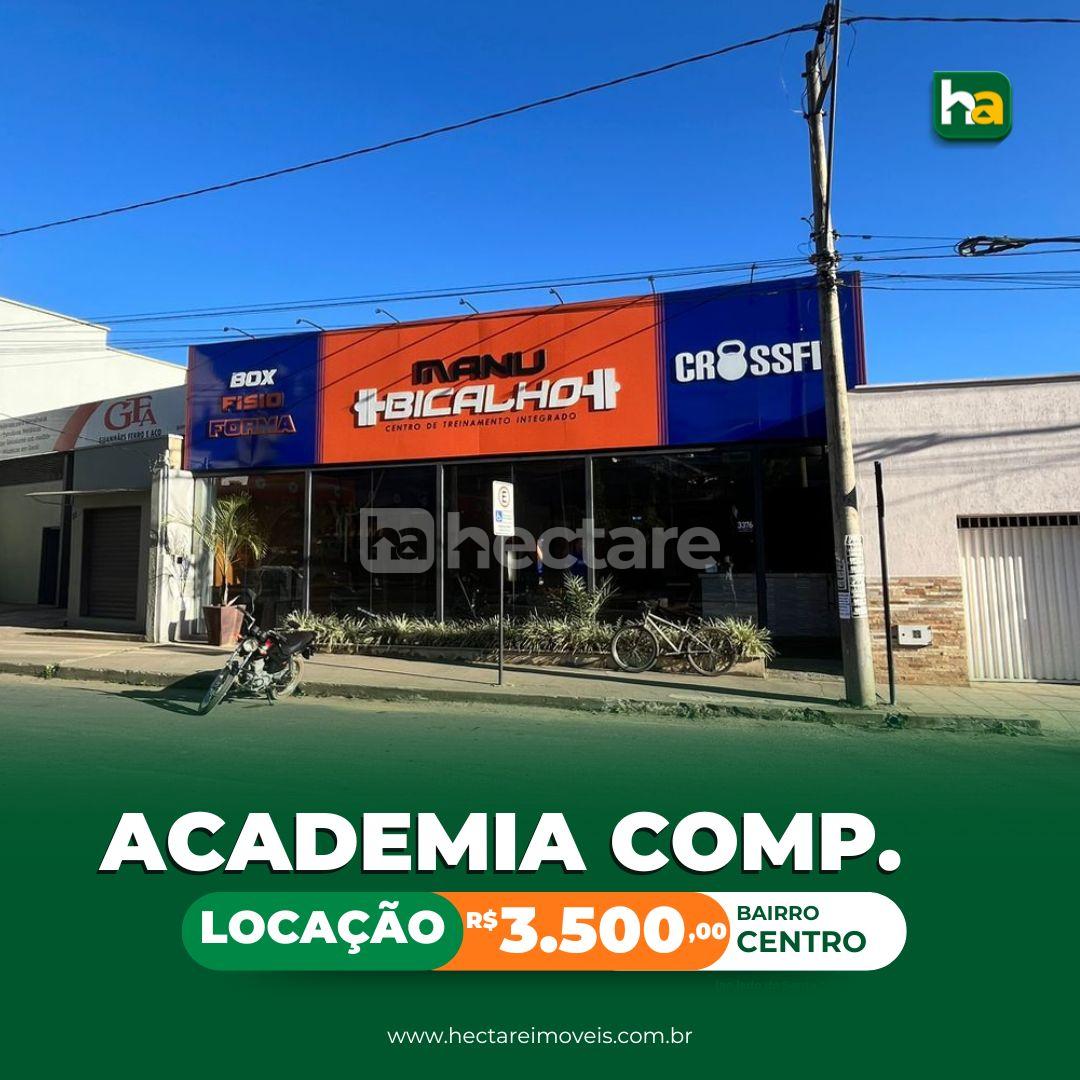 ACADEMIA COMPLETA , NO CENTRO DE GUANHÃES POR R  3.300,00 MENSAL