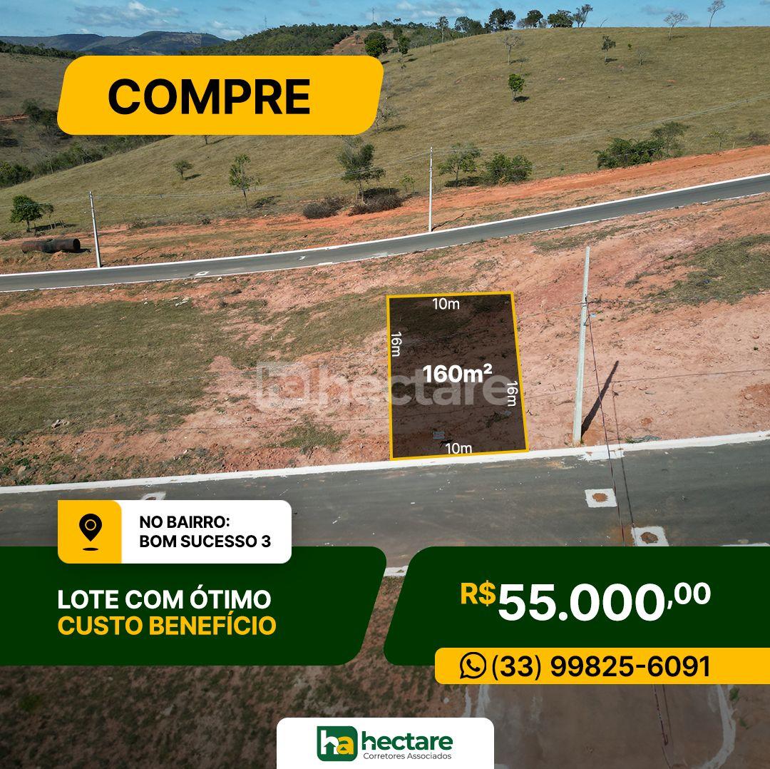 OPORTUNIDADE  LOTE BOM SUCESSO 3 250m 