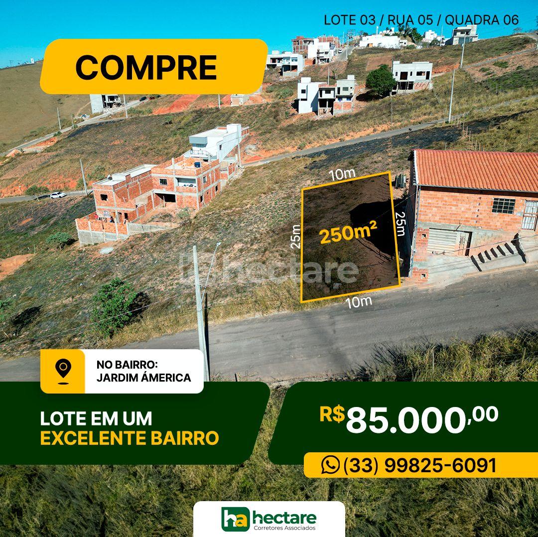 Lote à venda, JARDIM AMÉRICA, GUANHAES - MG