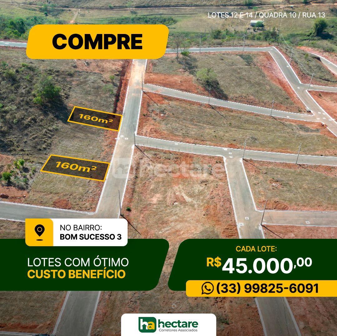 Lote à venda, BOM SUCESSO 3, GUANHAES - MG