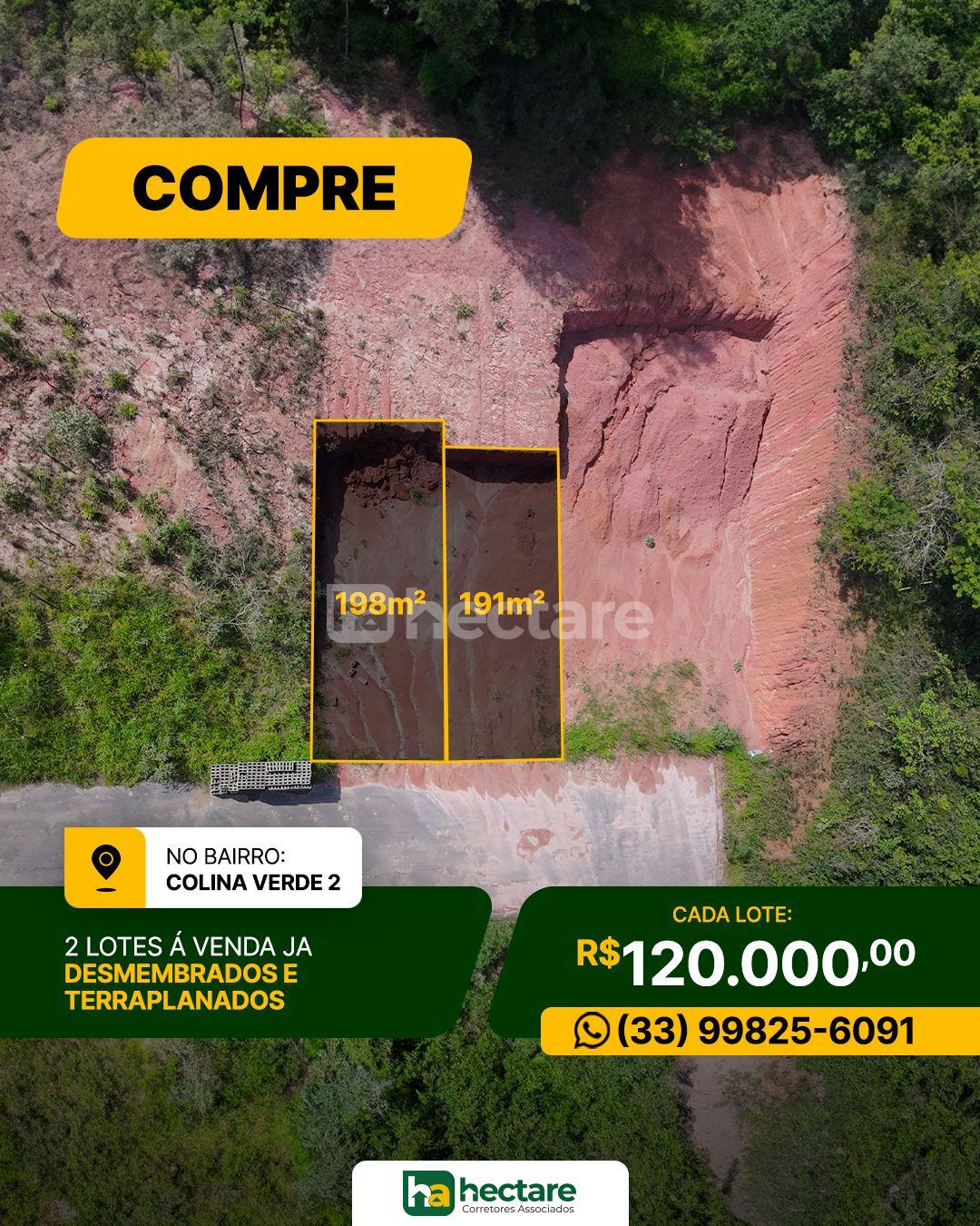 Lote à venda, COLINA VERDE 2, GUANHAES - MG