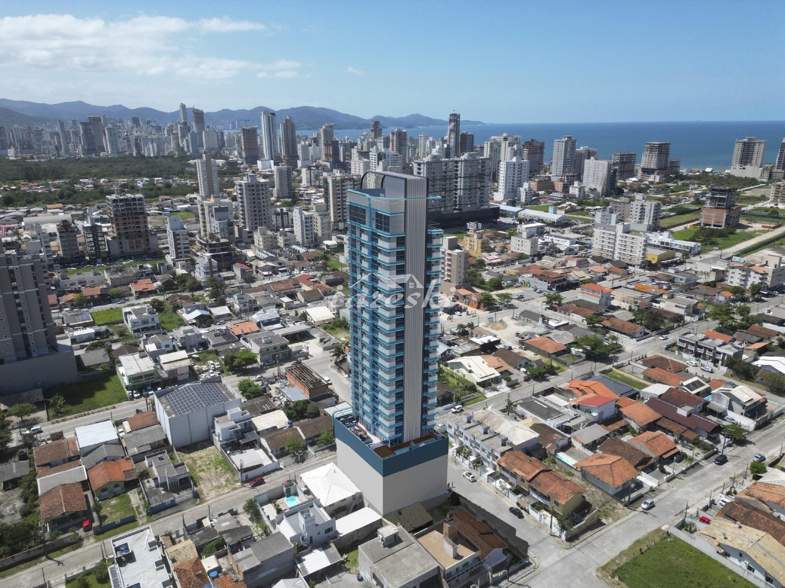 Flat no Edifício Blue Tower, Balneário Pereque no Porto Belo - SC