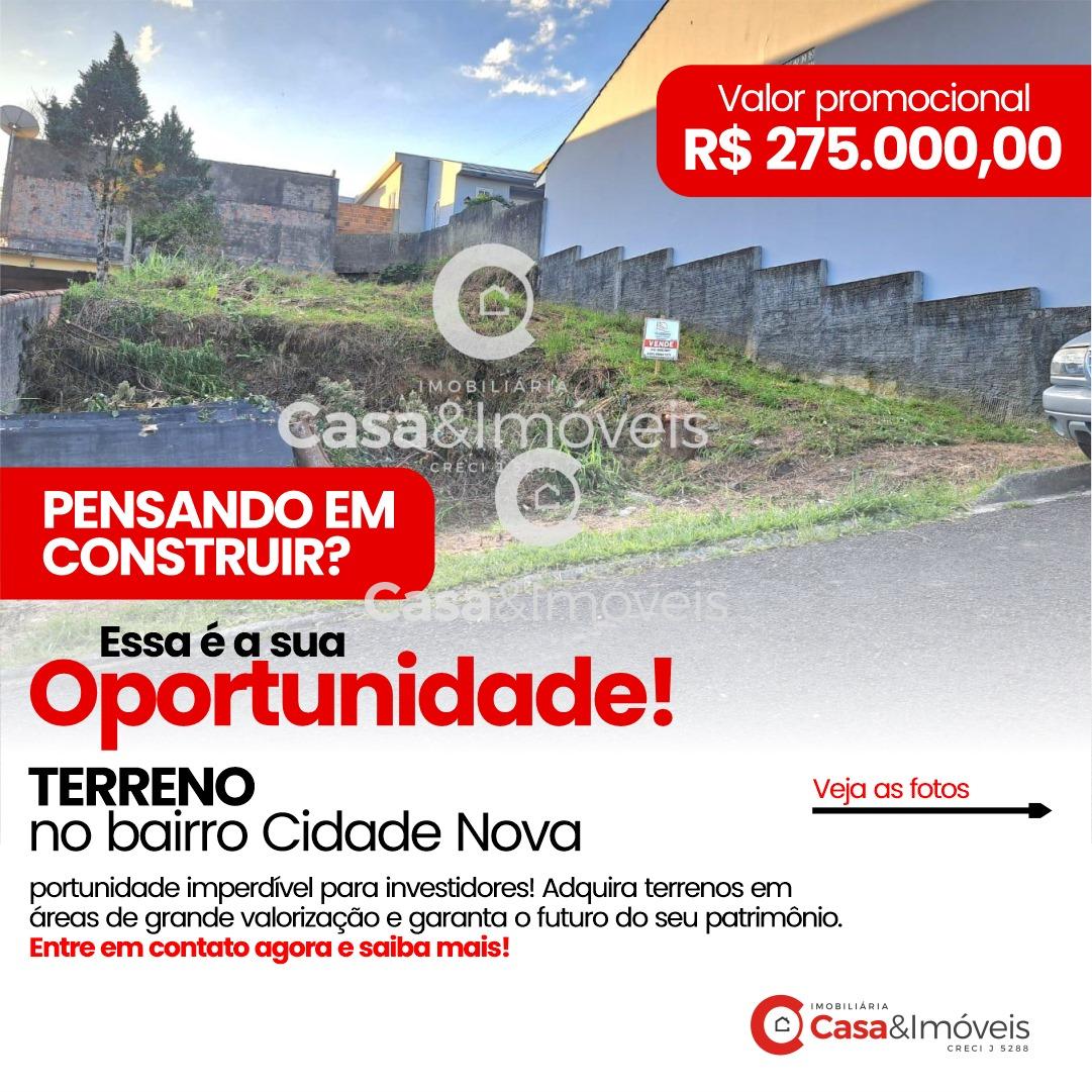 Lote à venda, Cidade Nova, PORTO UNIAO - SC. Financiável