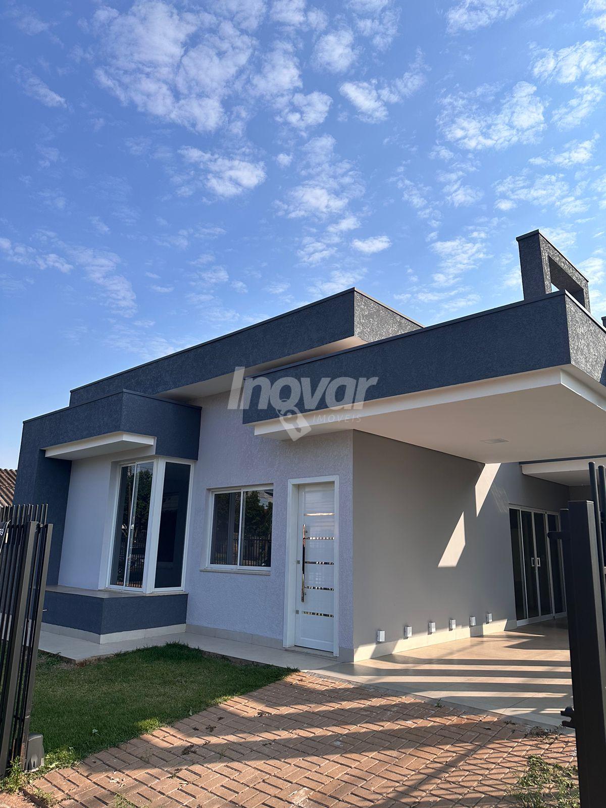 Casa nova no Jd. Porto Alegre com amplo terreno, timo bairro para morar...