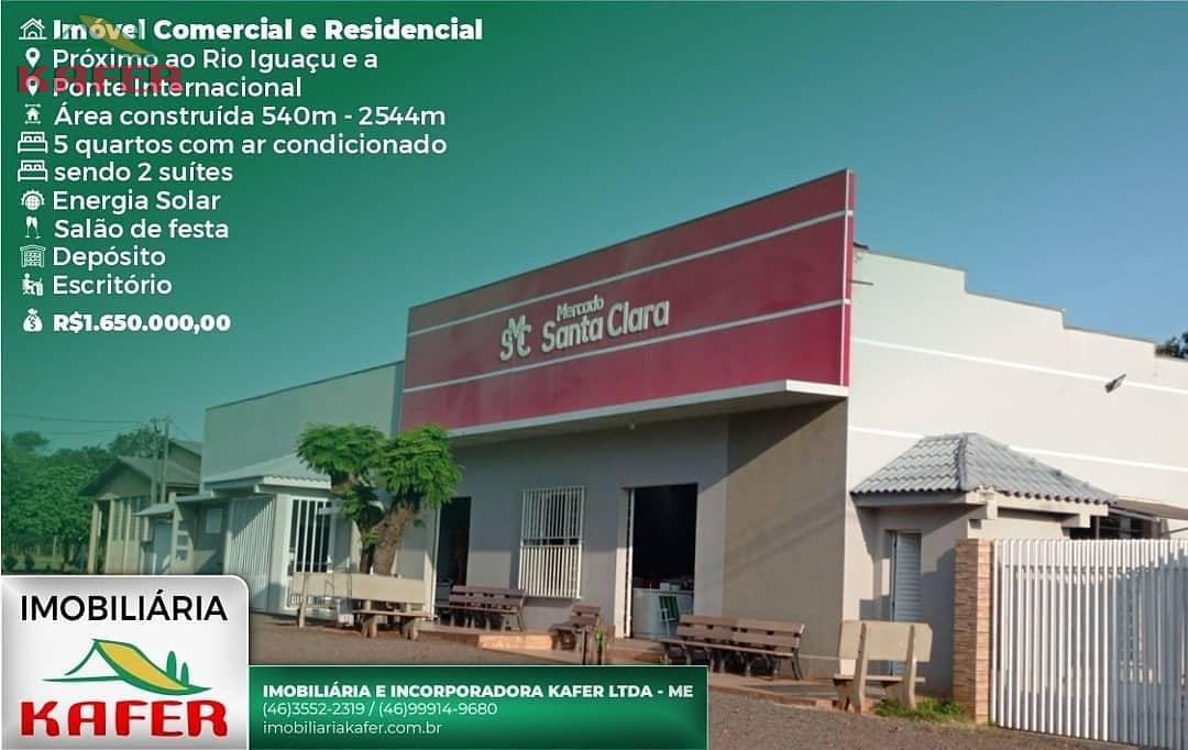 COMERCIO E RESIDÊNCIA Á VENDA - LINHA SANTA CLARA - CAPANEMA PR