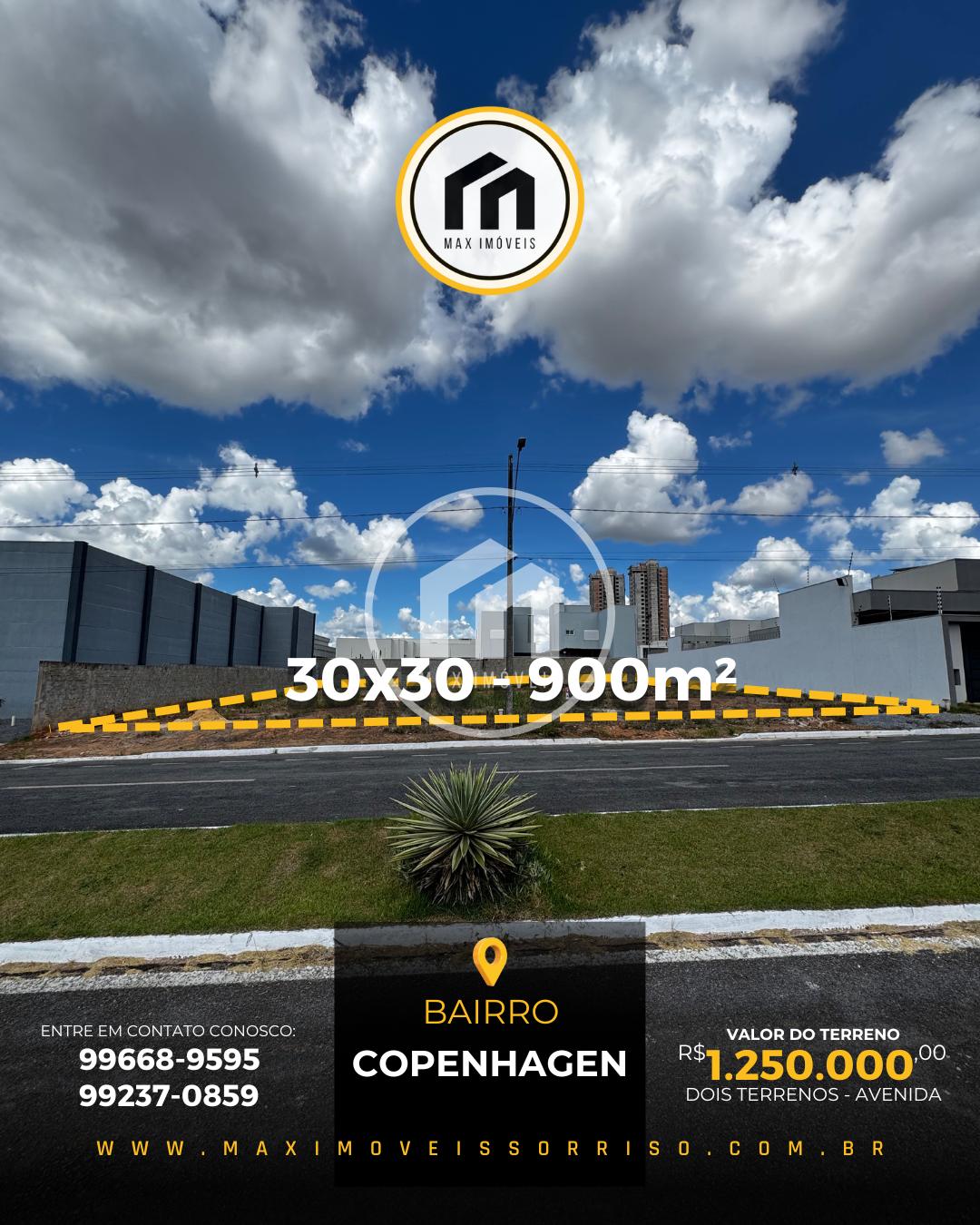 Terreno a venda na Avenida Perimetral, bairro Copenhagen 900m 