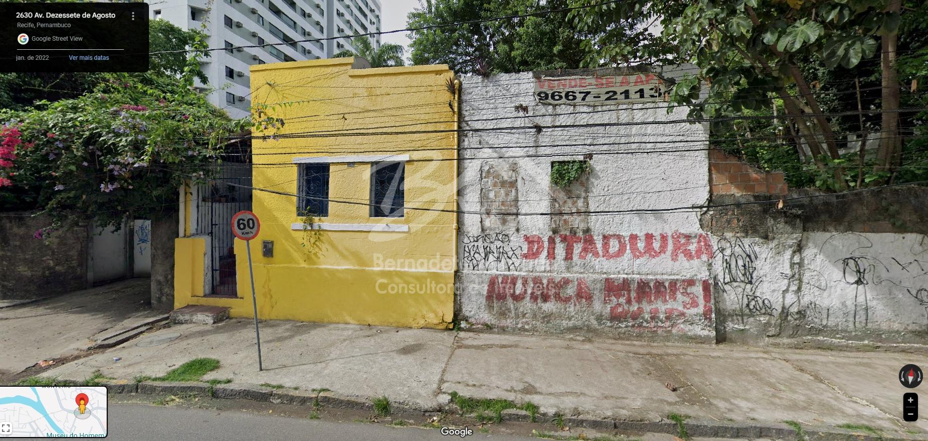 TERRENO COM 17,00 M DE FRENTE NA AVENIDA 17 DE AGOSTO, TENDO UMA REA TOTAL DE 1.382,18 M . PRXIMO