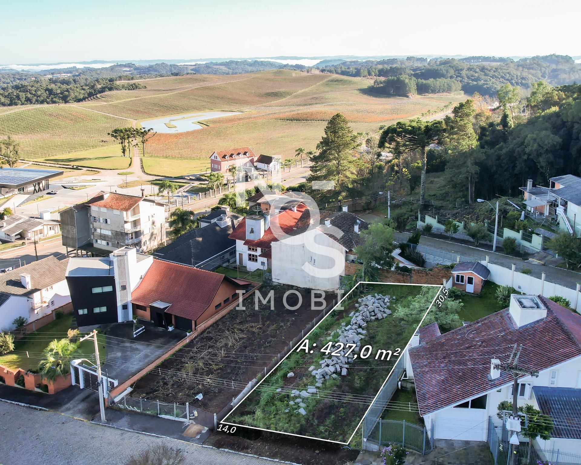 Terreno com 427m² em Área Nobre no Centro  Flores da Cunha