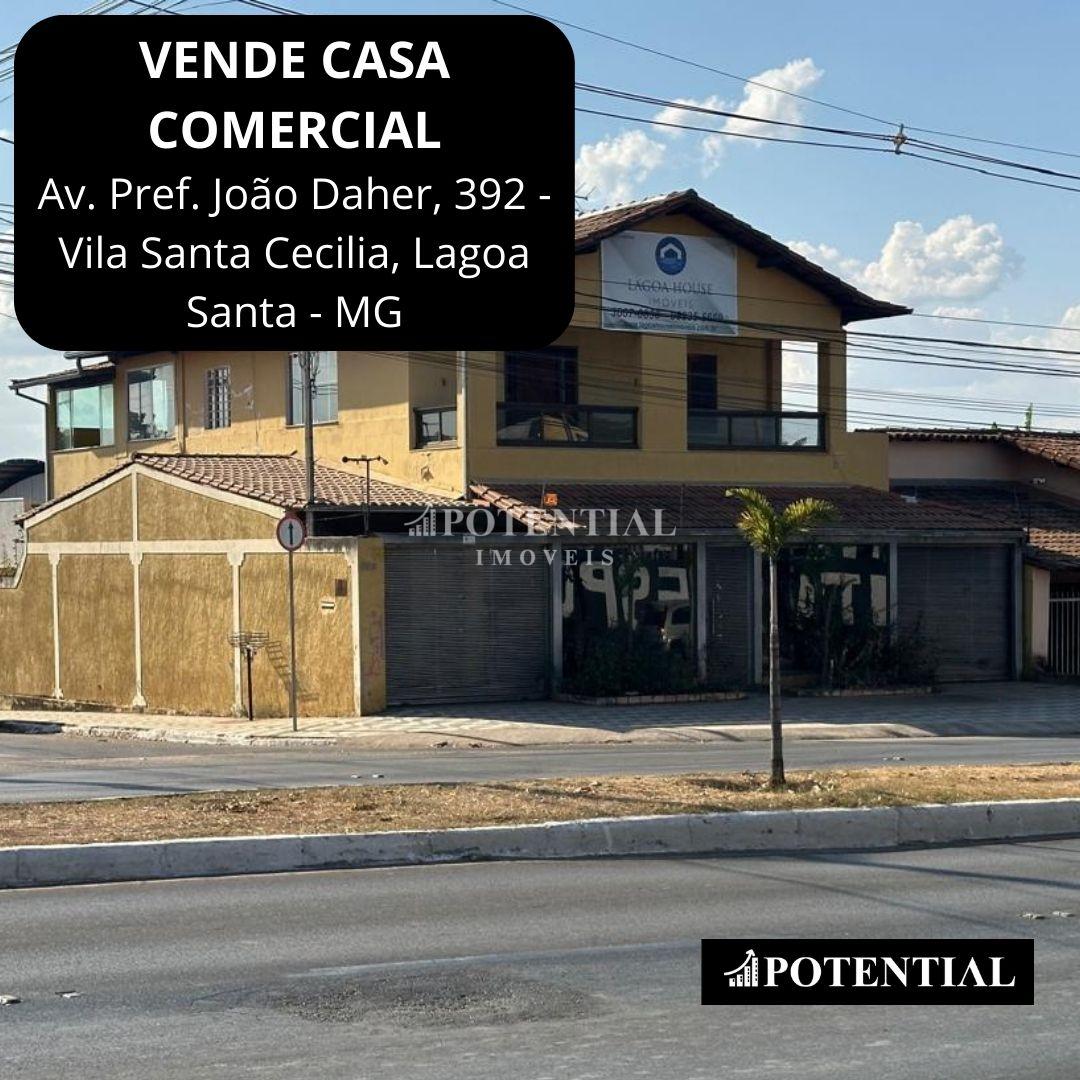 POTENTIAL VENDE CASA COMERCIAL 300M2 - Av. Pref. João Daher, 392 - Vila Santa Cecilia, Lagoa Santa -