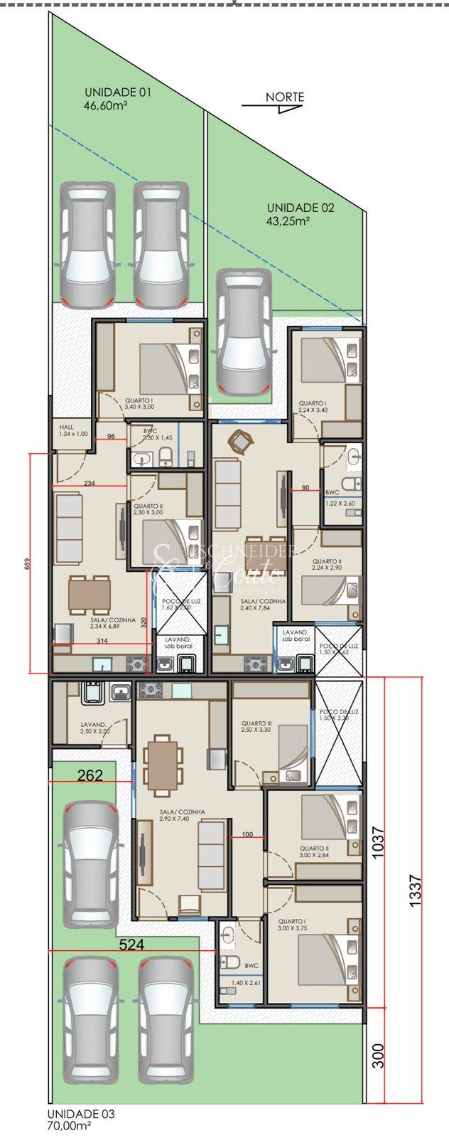 Casas localizadas no Bairro S?o Francisco- Loteamento Schneider