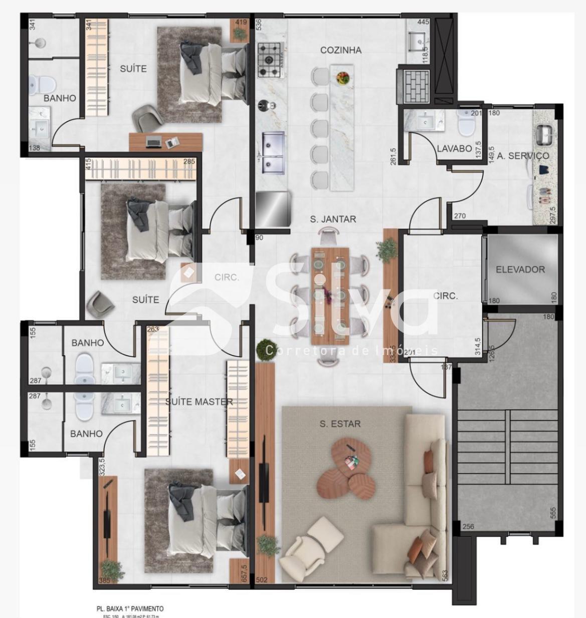 Apartamentos a venda localizados no Loteamento Cazella, Dois Vizinhos-PR.