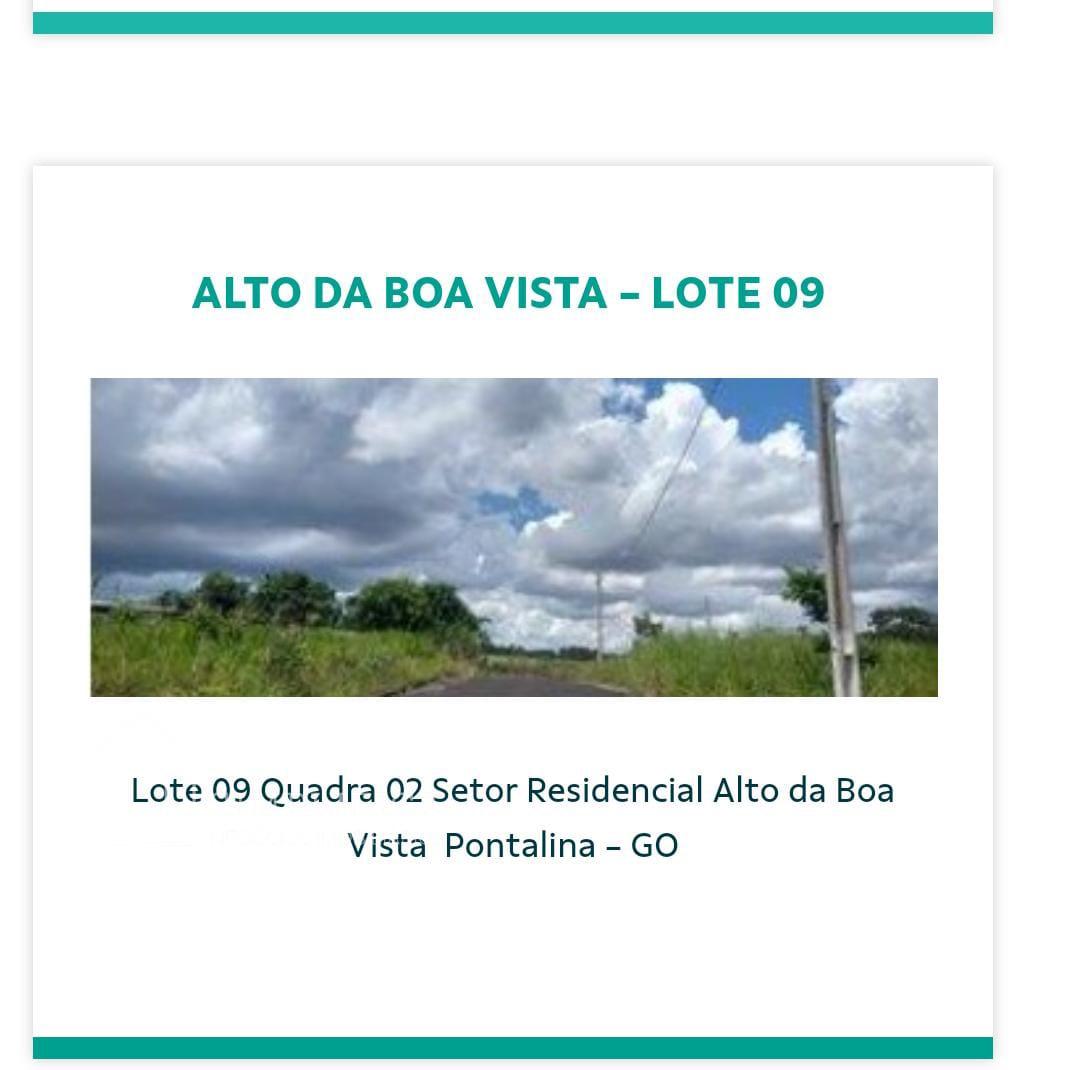 LOTE EM PONTALINA GO - Alto do Boa Vista - Rua AB-03, Quadra 0...