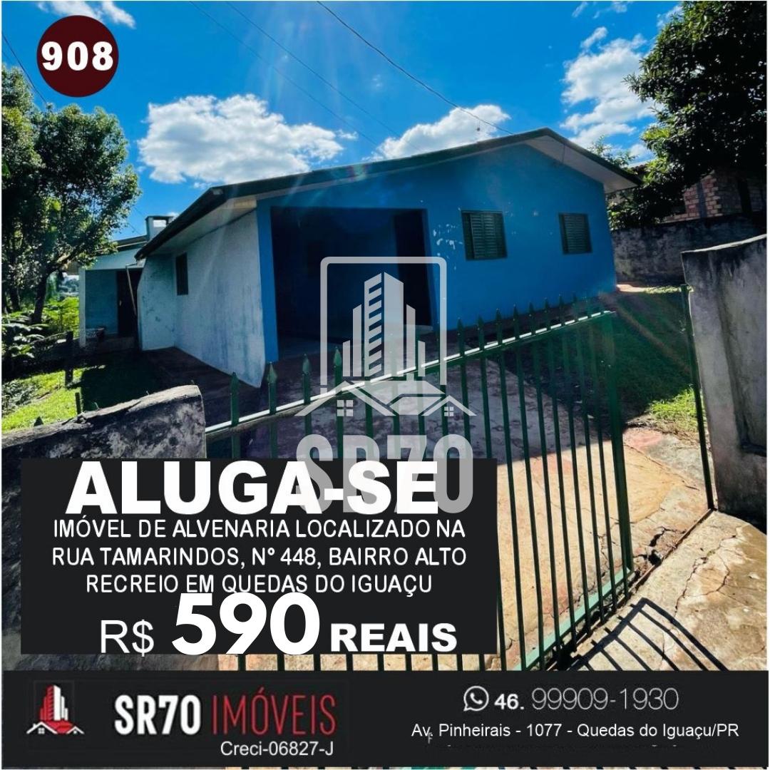 Casa com 2 dormitrios para locao, ALTO RECREIO, QUEDAS DO IGUACU - PR