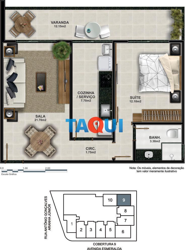 Apartamento Cobertura coluna 9