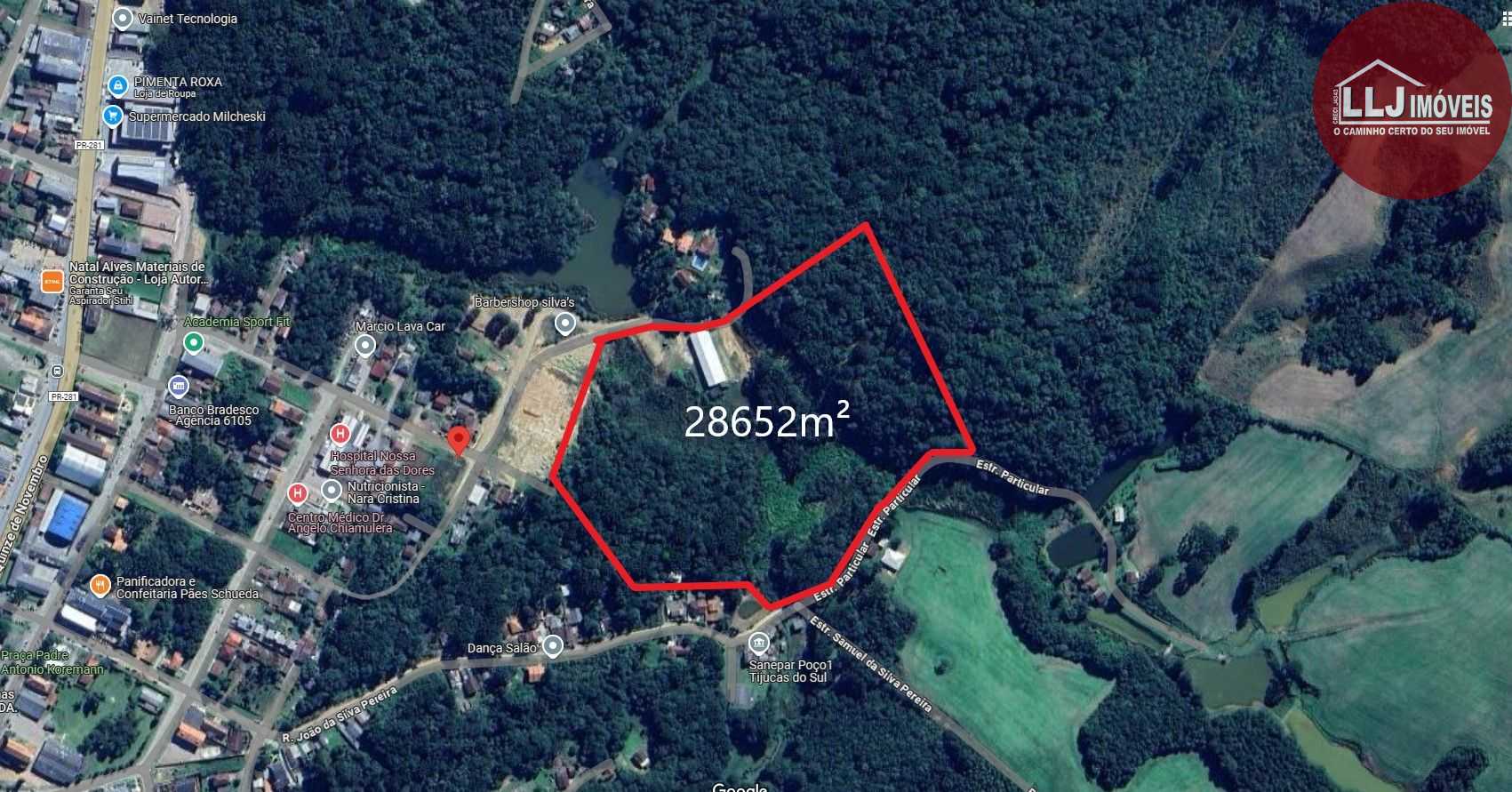 Terreno à venda, 28652 m  por R  4.600.000,00 - Centro - Tijucas do Sul PR