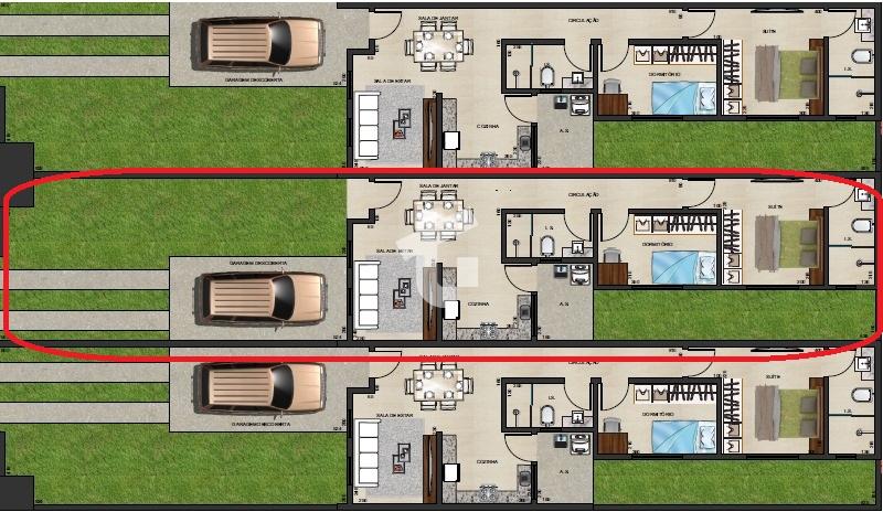 CASA NOVA À VENDA NO BAIRRO FRARON, COM 01 SUÍTE E 01 QUARTO -...