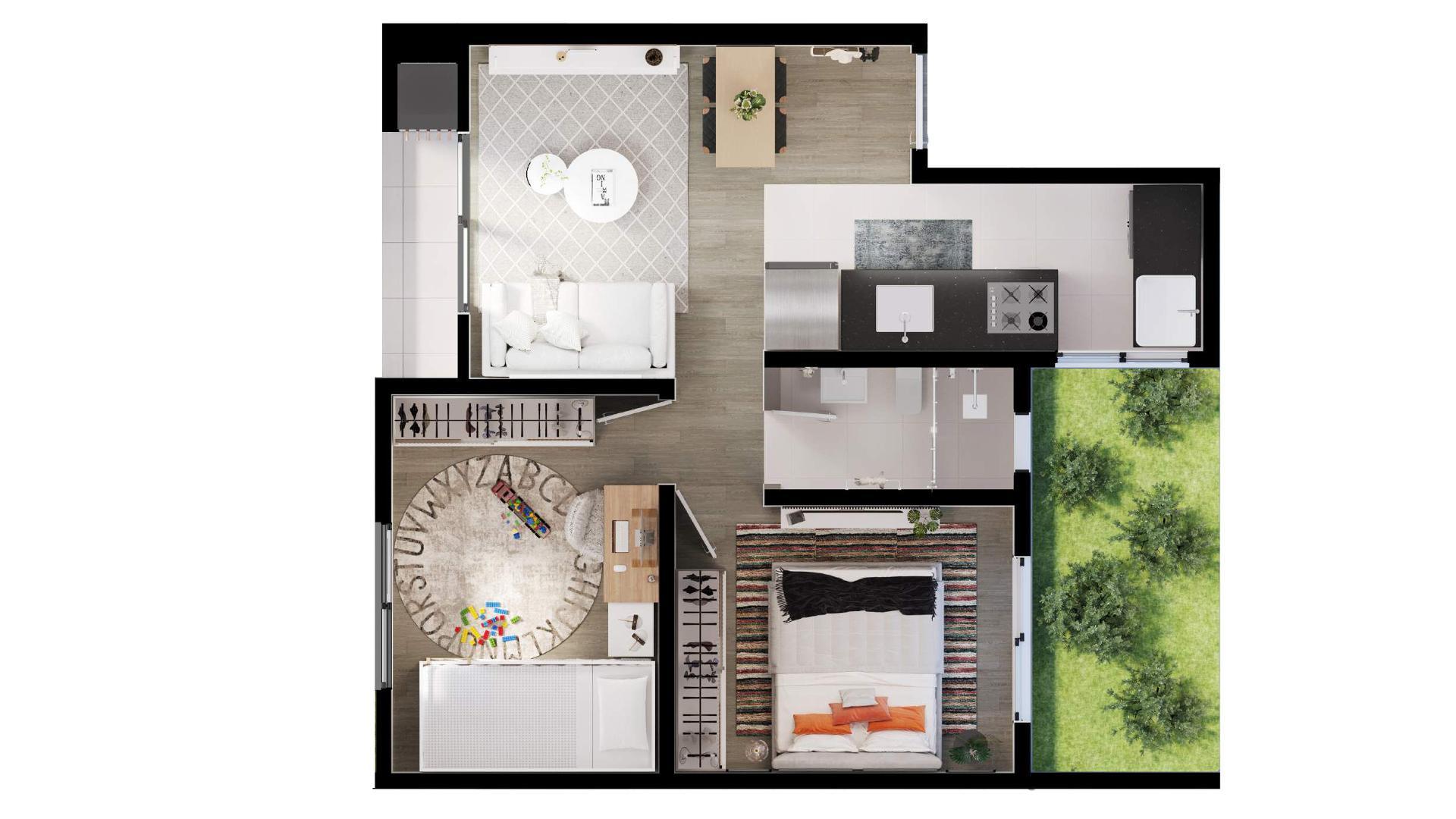 Apartamento com 2 dormitórios à venda,42.00 m , ALMIRANTE TAMA...