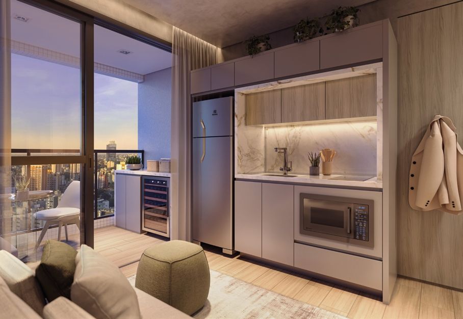 Apartamento com 1 dormitório à venda,41.15 m , centro, CURITIB...