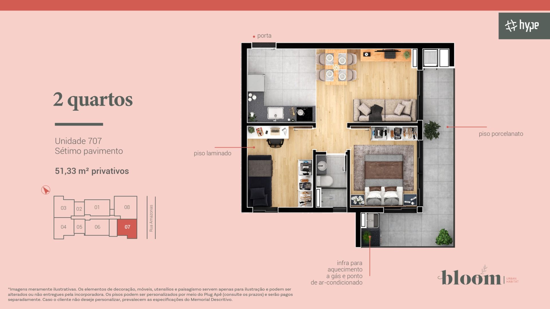 Apartamento com 2 dormitórios à venda, 55 m  por R  619.900,00...