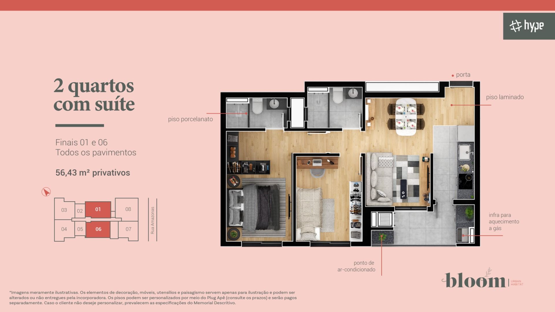 Apartamento com 2 dormitórios à venda, 55 m  por R  619.900,00...